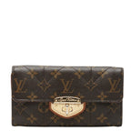 Louis Vuitton Monogram Etoile Portefeuille Sarah Wallet Brown Leather