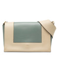 Celine Frame Cross Belt Bag Crossbody Storm Blue Gray Leather