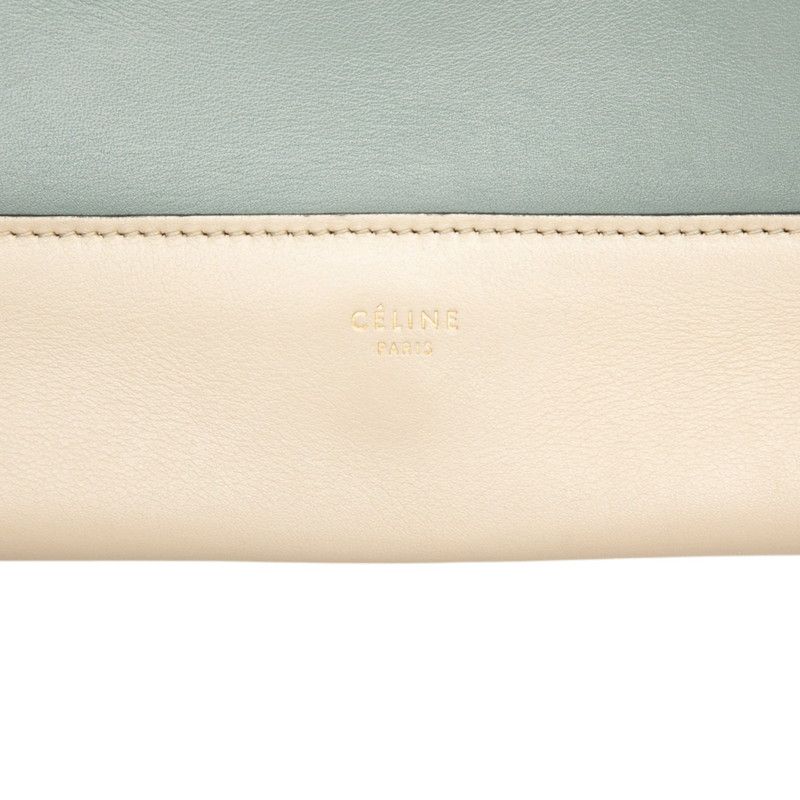 Celine Frame Cross Belt Bag Crossbody Storm Blue Gray Leather — view 5