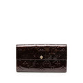 Louis Vuitton Monogram Vernis Portefeuille Sarah Wallet Amarante Purple Patent