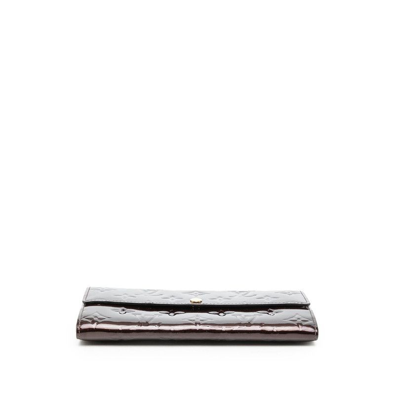 Louis Vuitton Monogram Vernis Portefeuille Sarah Wallet Amarante Purple Patent — view 3