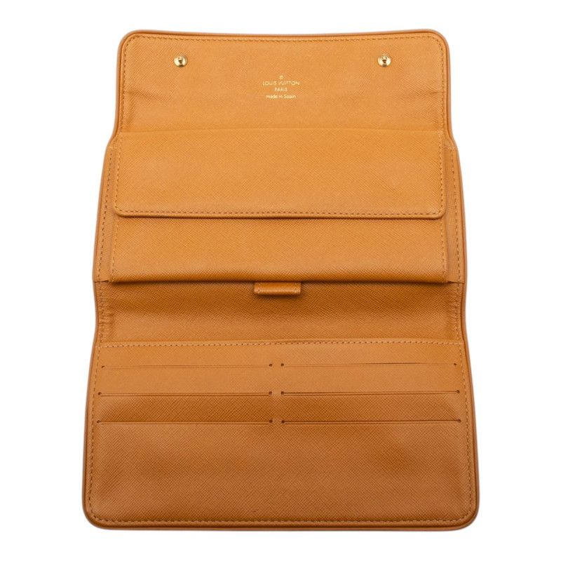 Louis Vuitton Monogram Mini Porte Tresor International Wallet Beige Canvas — view 4