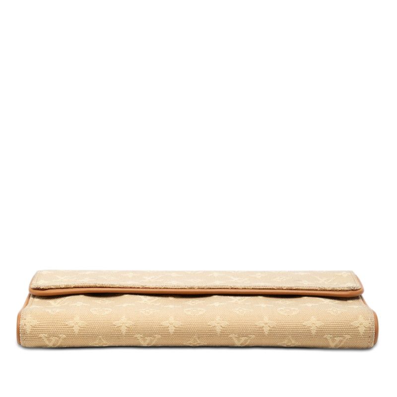 Louis Vuitton Monogram Mini Porte Tresor International Wallet Beige Canvas — view 3