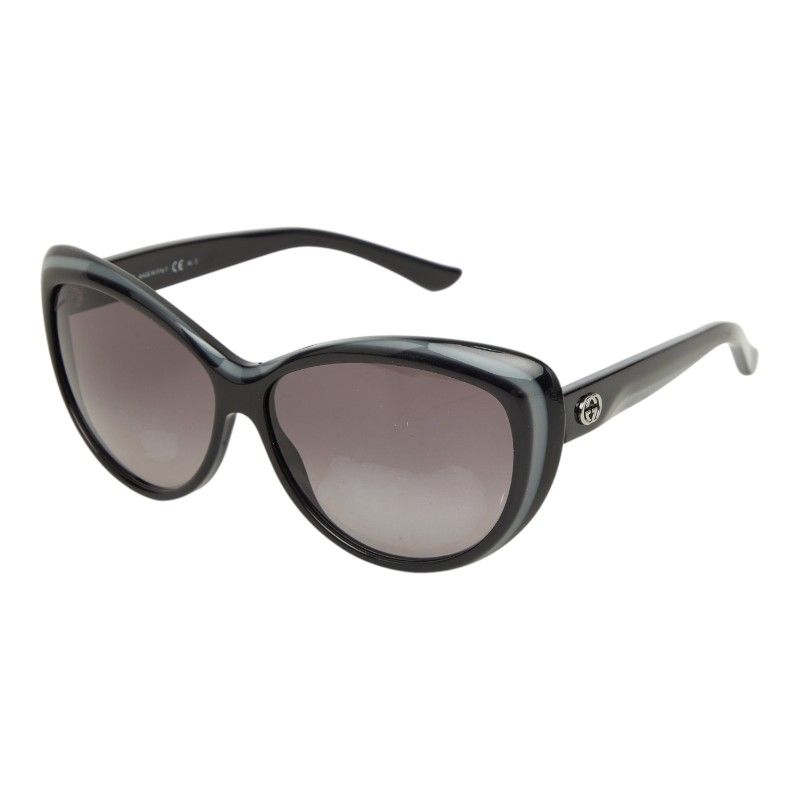 Gucci Sunglasses S Black Gray Acetate 1- Eyewear