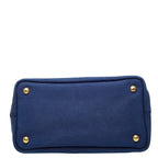 Prada Canapa Mini 2-Way Shoulder Bag Blue Canvas — view 3