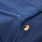 Prada Canapa Mini 2-Way Shoulder Bag Blue Canvas — view 5