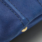 Prada Canapa Mini 2-Way Shoulder Bag Blue Canvas — view 7