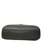 Bottega Veneta Intrecciato Business Briefcase Gray Leather — view 3