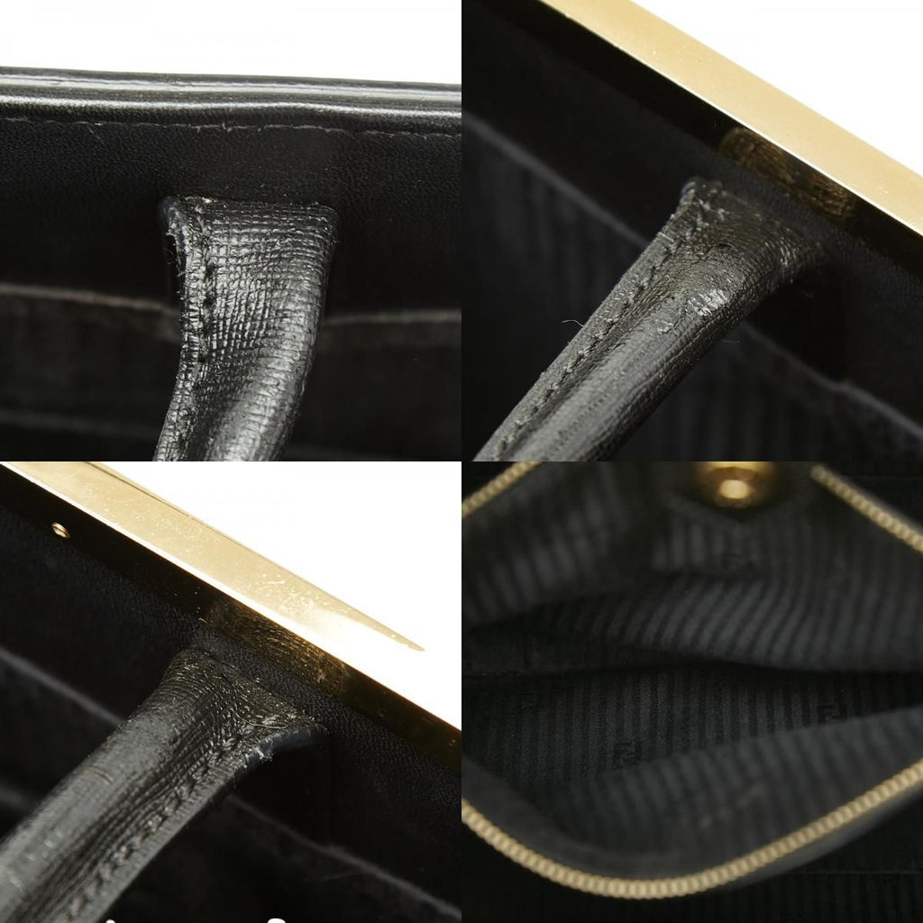 Fendi Toujour 2-Way Shoulder Bag Black Leather — view 9