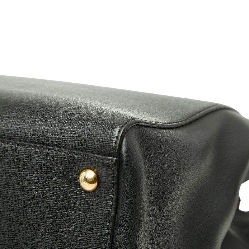 Fendi Toujour 2-Way Shoulder Bag Black Leather — view 6