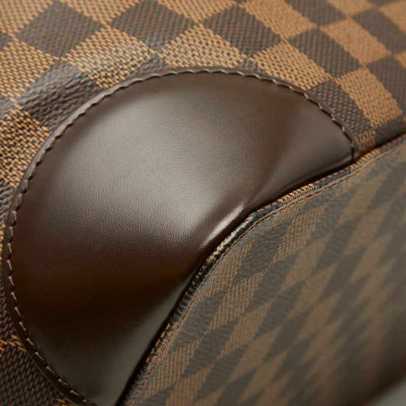 Louis Vuitton Damier Hampstead GM Tote Shoulder Bag Brown Leather — view 7