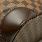 Louis Vuitton Damier Hampstead GM Tote Shoulder Bag Brown Leather — view 7