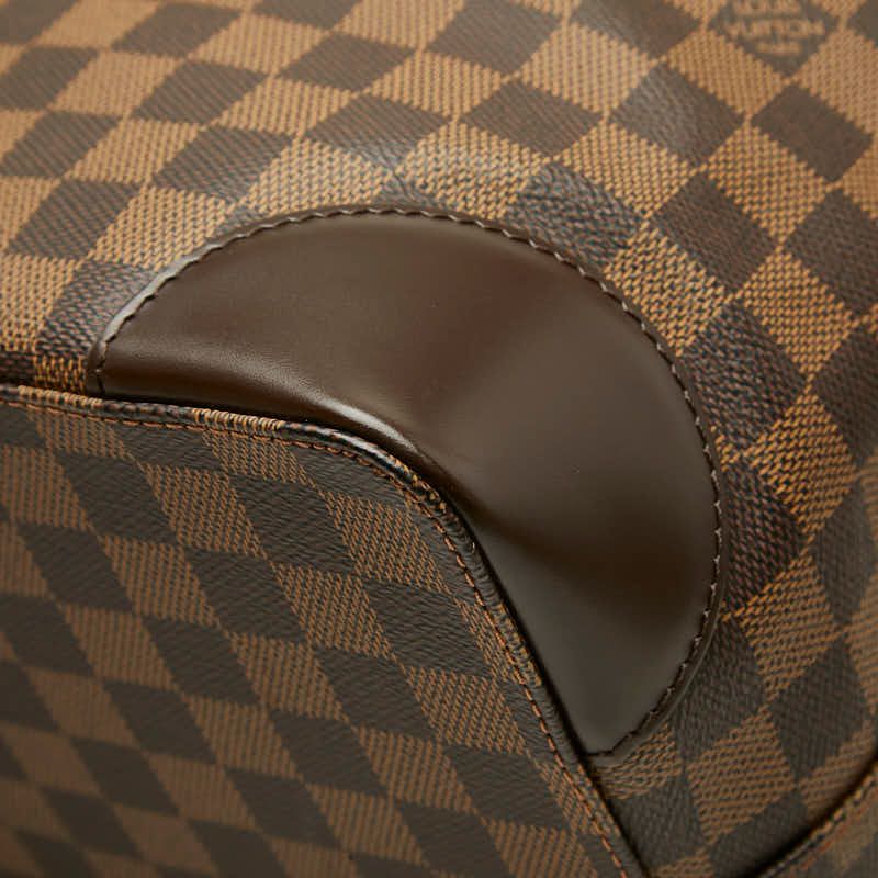Louis Vuitton Damier Hampstead GM Tote Shoulder Bag Brown Leather — view 6