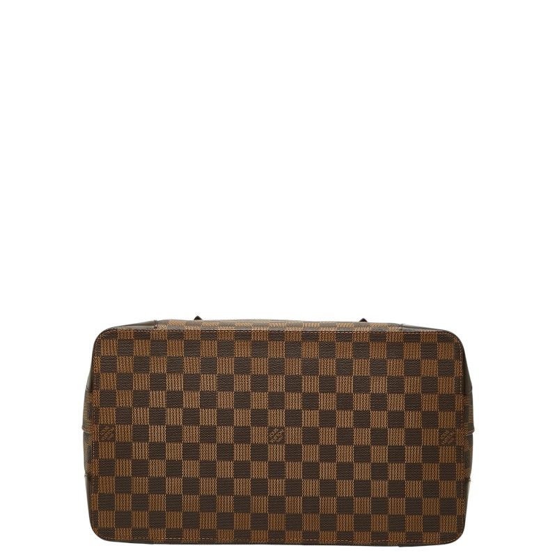 Louis Vuitton Damier Hampstead GM Tote Shoulder Bag Brown Leather — view 3
