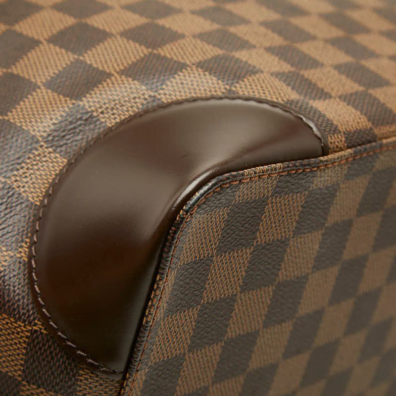 Louis Vuitton Damier Hampstead GM Tote Shoulder Bag Brown Leather — view 5