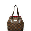Louis Vuitton Damier Hampstead GM Tote Shoulder Bag Brown Leather