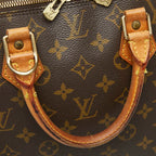 Louis Vuitton Monogram Alma PM Handbag Brown Leather — view 9
