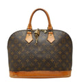Louis Vuitton Monogram Alma PM Handbag Brown Leather