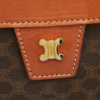 Celine Macadam Vanity Shoulder Bag 2-Way Brown Leather — view 7