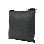 Gucci GG Supreme Crossbody Shoulder Bag Black Gray Leather — view 2