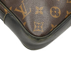 Louis Vuitton Monogram Macassar Bus MM Crossbody Shoulder Bag Brown Black — view 5