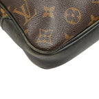 Louis Vuitton Monogram Macassar Bus MM Crossbody Shoulder Bag Brown Black — view 7