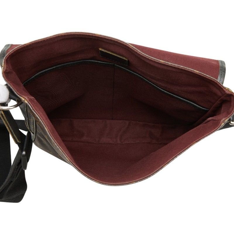 Louis Vuitton Monogram Macassar Bus MM Crossbody Shoulder Bag Brown Black — view 8