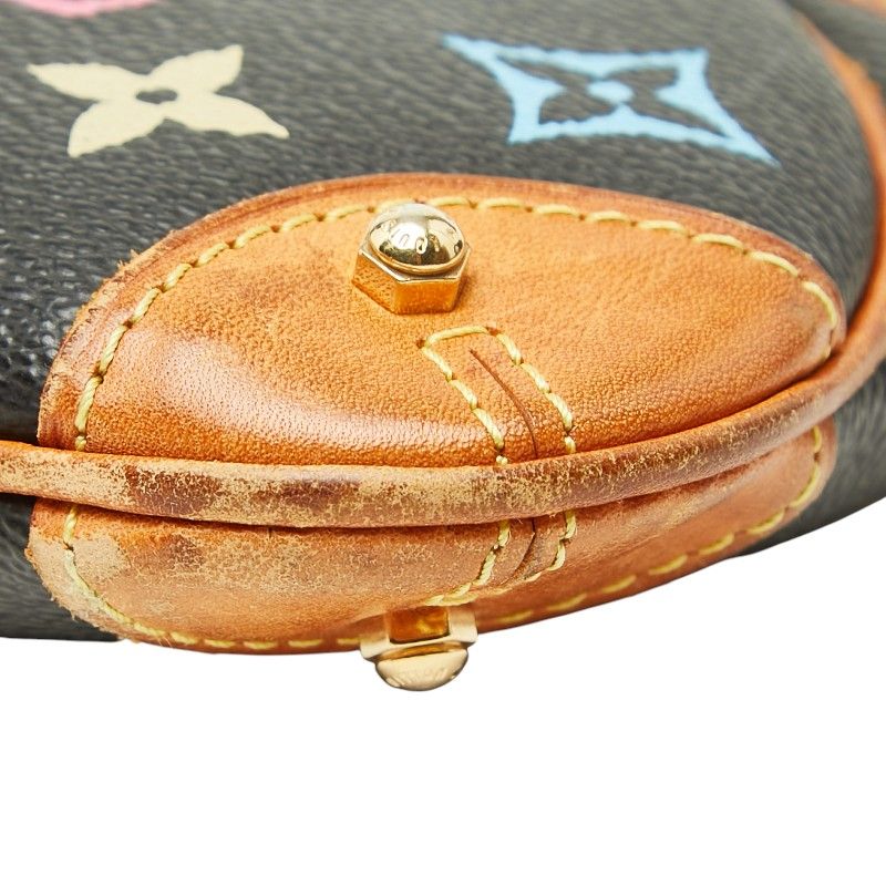 Louis Vuitton Monogram Multicolor Pochette Mila MM Handbag Pouch Noir Black — view 4