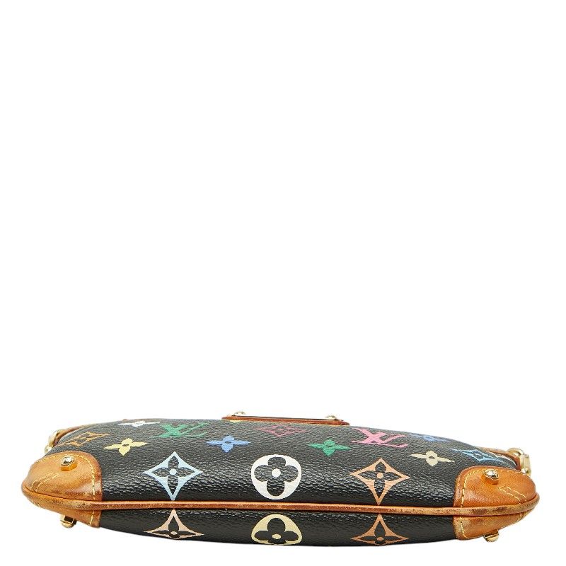Louis Vuitton Monogram Multicolor Pochette Mila MM Handbag Pouch Noir Black — view 3