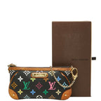 Louis Vuitton Monogram Multicolor Pochette Mila MM Handbag Pouch Noir Black — view 9