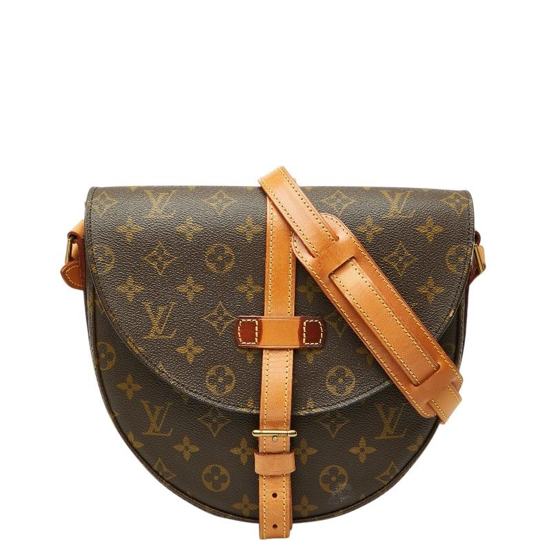 Louis Vuitton Monogram Cite GM Crossbody Shoulder Bag Brown Leather