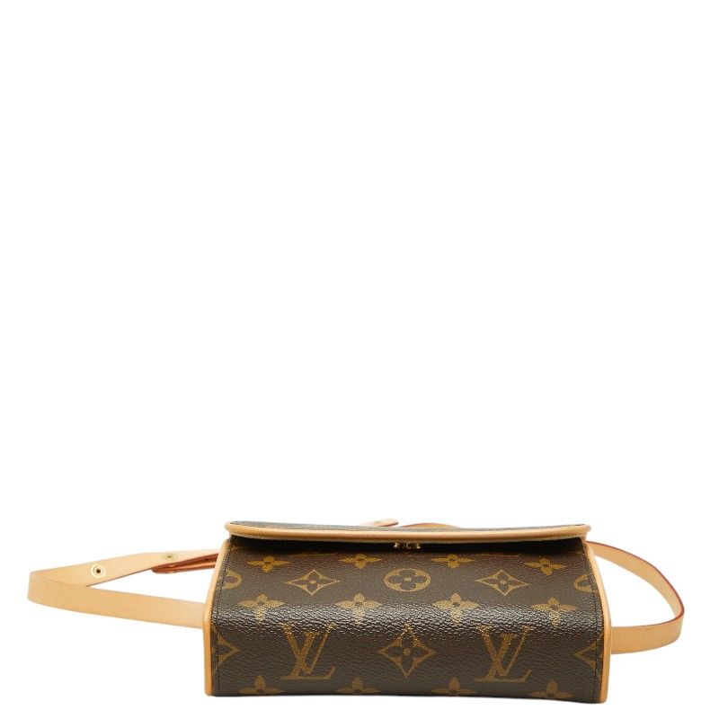 Louis Vuitton Monogram Pochette Florentine Waist Bag Brown Leather — view 3