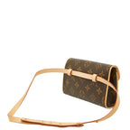 Louis Vuitton Monogram Pochette Florentine Waist Bag Brown Leather — view 2