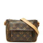 Louis Vuitton Monogram Viva Cite PM Crossbody Shoulder Bag Brown Leather