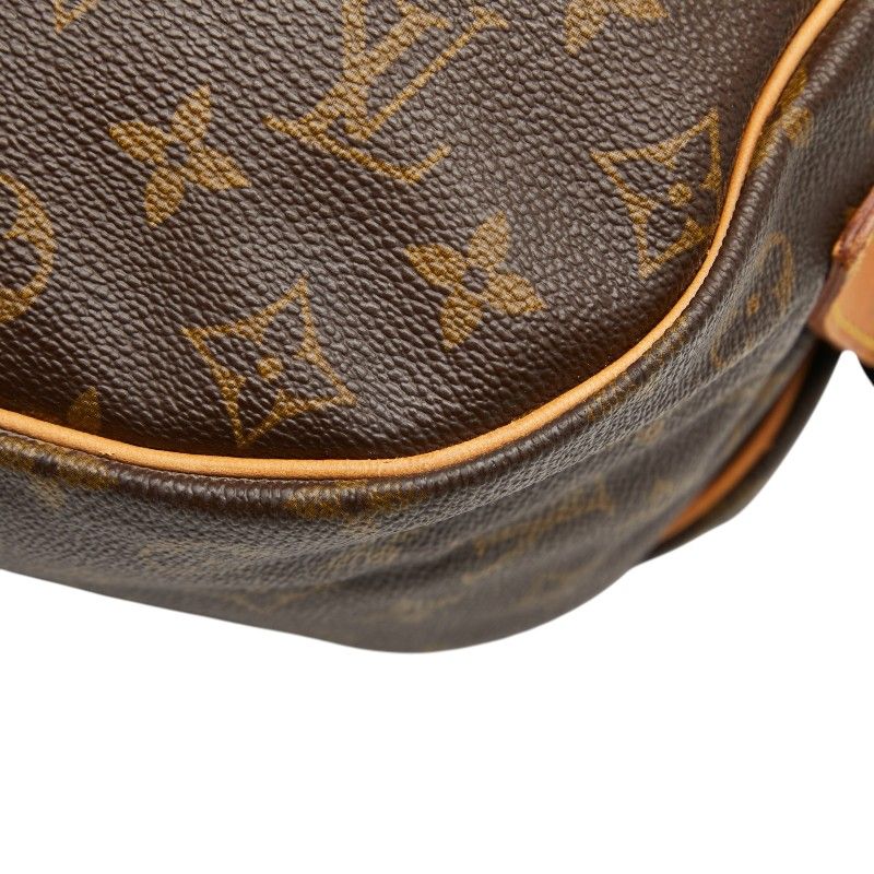 Louis Vuitton Monogram Saumur 35 Crossbody Shoulder Bag Brown Leather — view 4