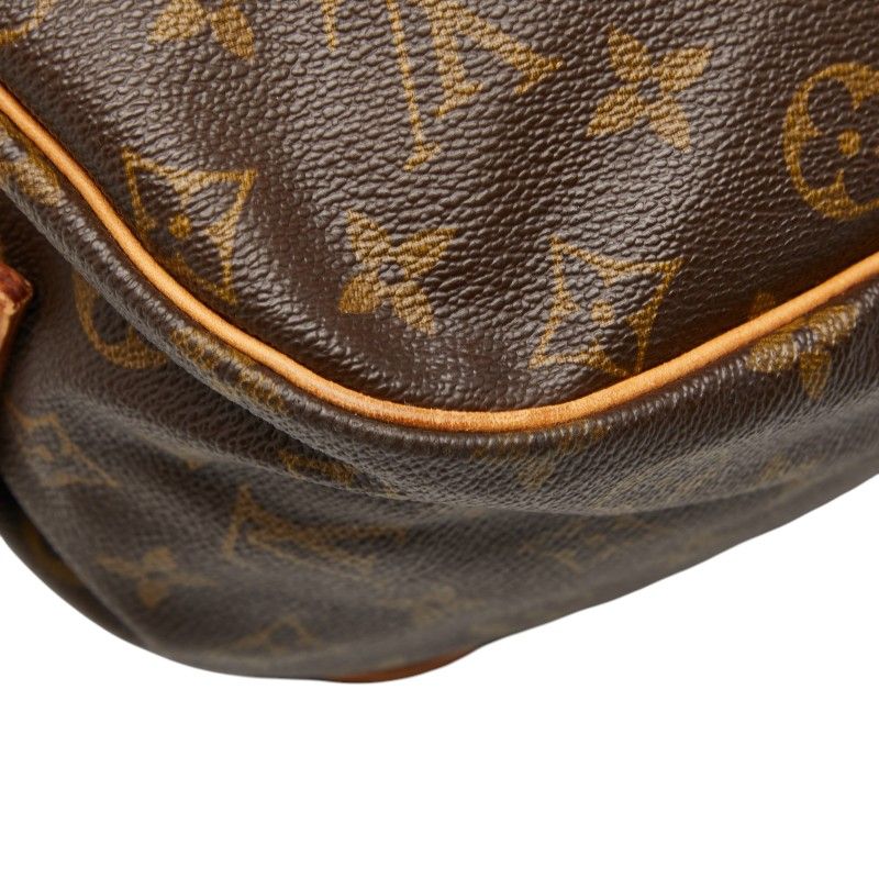 Louis Vuitton Monogram Saumur 35 Crossbody Shoulder Bag Brown Leather — view 7