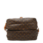 Louis Vuitton Monogram Saumur 35 Crossbody Shoulder Bag Brown Leather — view 3