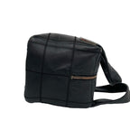 Chanel With Card Choco Bar Caviar Leather Mini Boston Bag Black — view 6