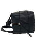 Chanel With Card Choco Bar Caviar Leather Mini Boston Bag Black — view 5