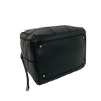 Chanel With Card Choco Bar Caviar Leather Mini Boston Bag Black — view 7