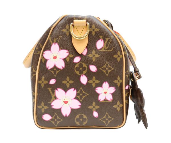 Louis Vuitton TM Takashi Murakami Monogram Cherry Blossom Speedy Bandouliere 25 — view 4