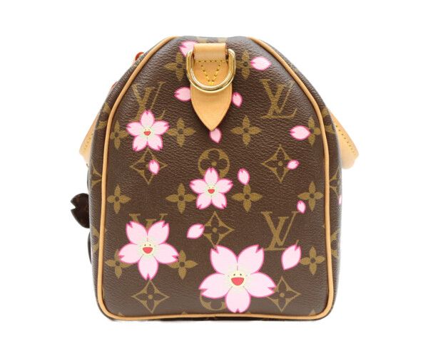Louis Vuitton TM Takashi Murakami Monogram Cherry Blossom Speedy Bandouliere 25 — view 2