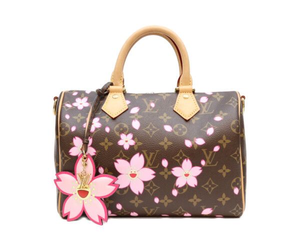Louis Vuitton TM Takashi Murakami Monogram Cherry Blossom Speedy Bandouliere 25
