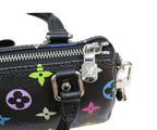 Louis Vuitton Takashi Murakami Multicolor Noir Nano Speedy Handbag — view 7