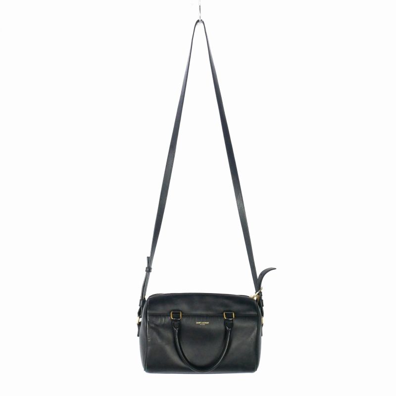 Saint Laurent Baby Duffle 2-Way Handbag Shoulder Mini Boston Black — view 8