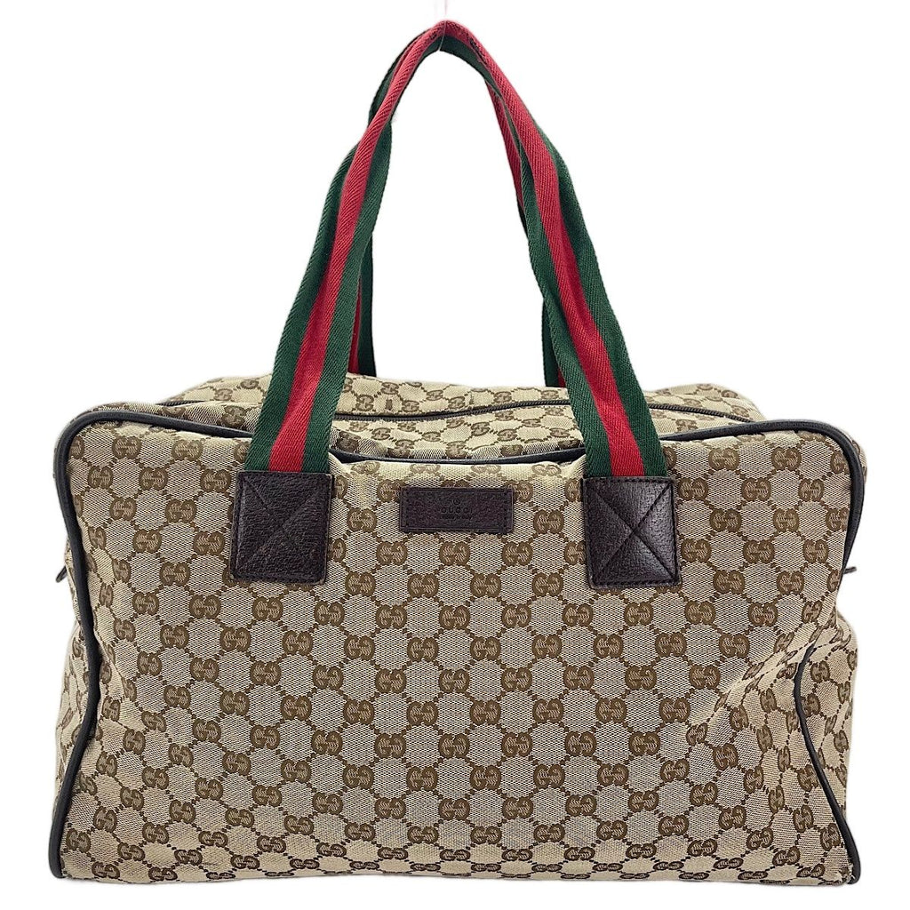 Gucci Boston Bag Travel Bags Beige