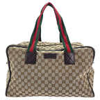 Gucci Boston Bag Travel Bags Beige