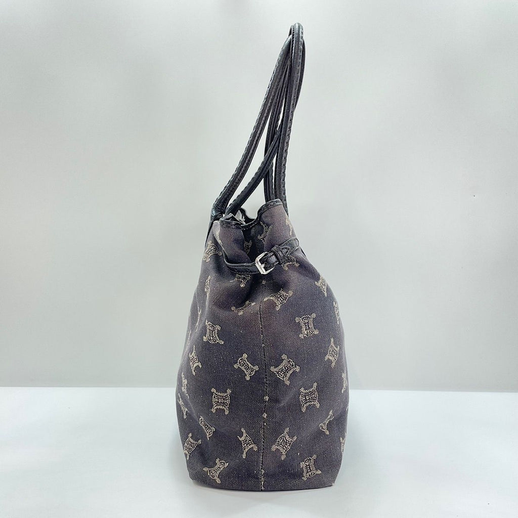 Celine Tote Macadam Navy — view 4