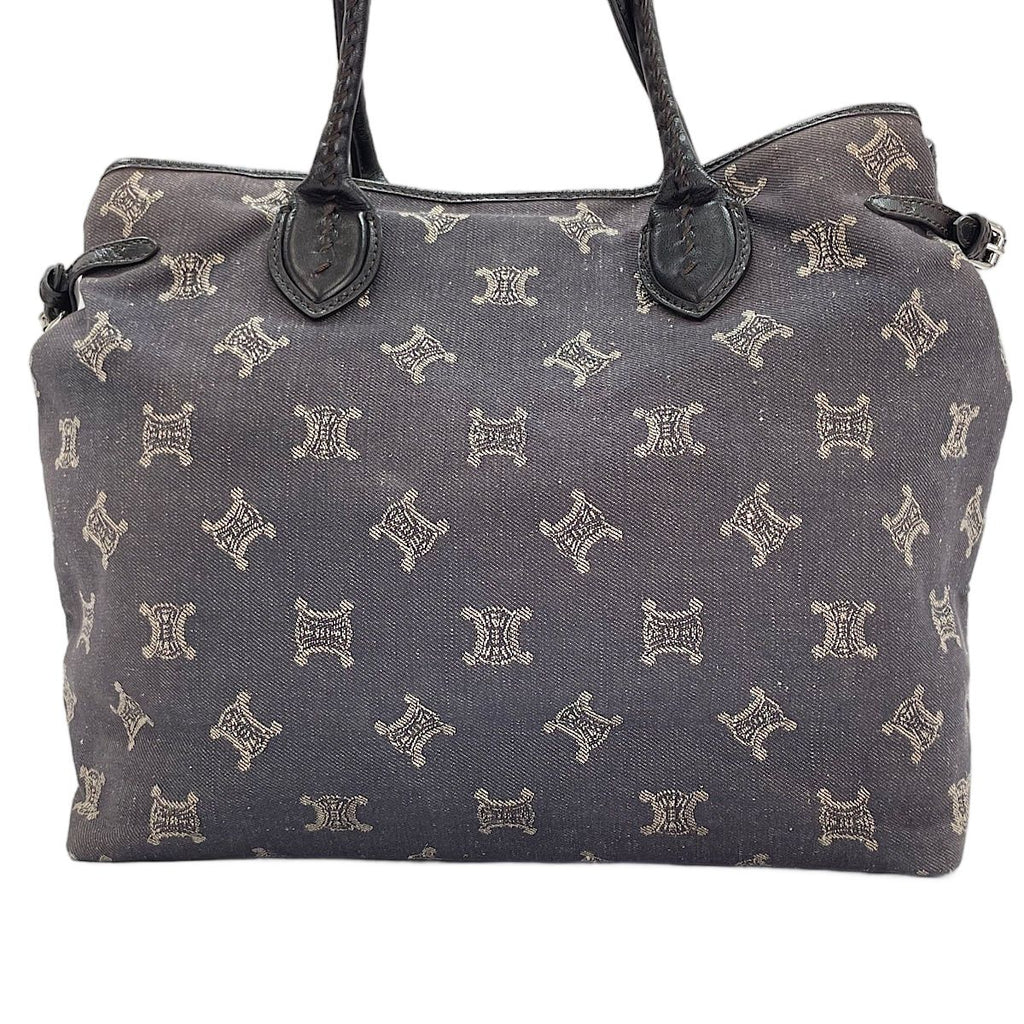 Celine Tote Macadam Navy — view 3