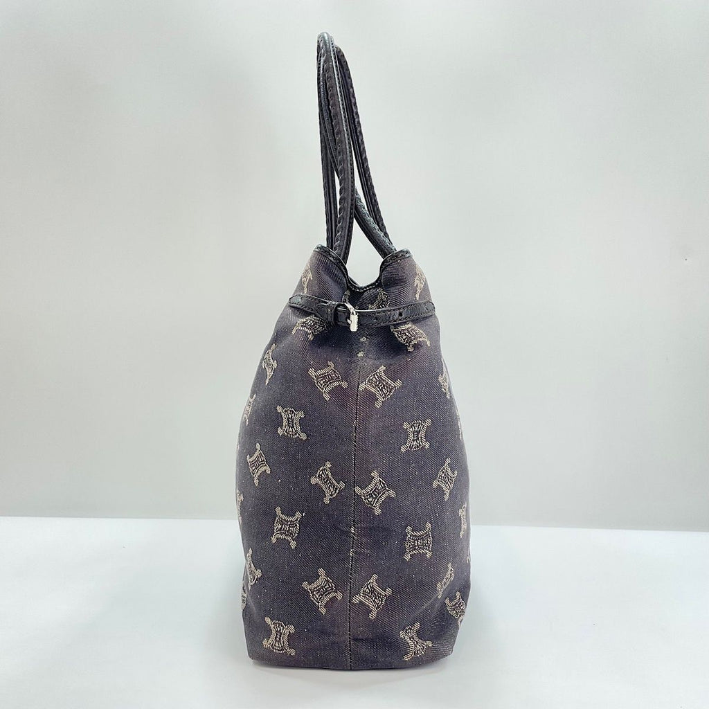 Celine Tote Macadam Navy — view 5